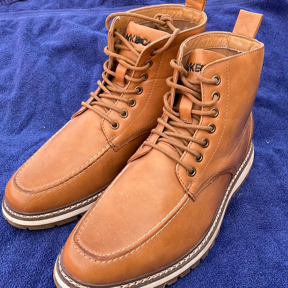 Men's Hawke & Co. Sierra Tan Lace Up Casual Memory Foam Boot